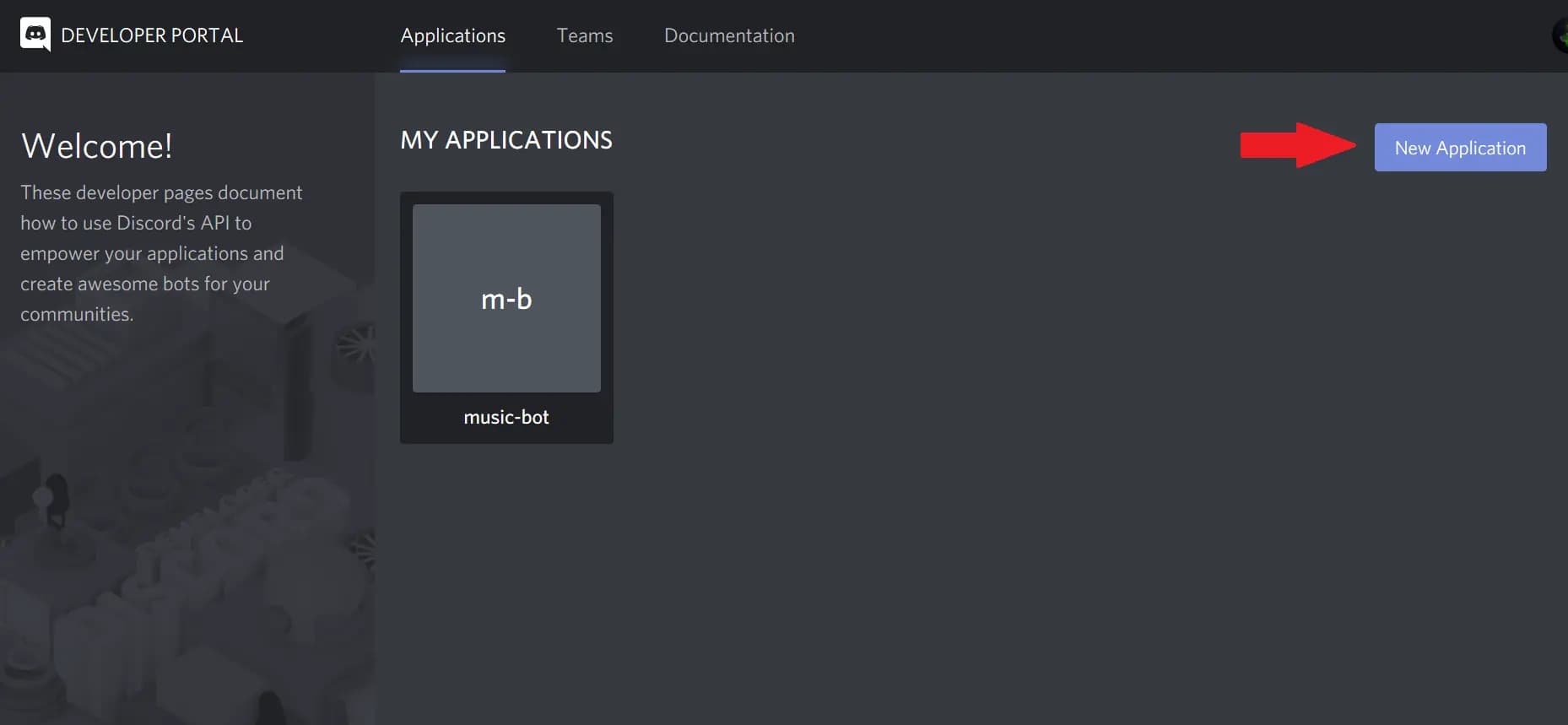 Creating application