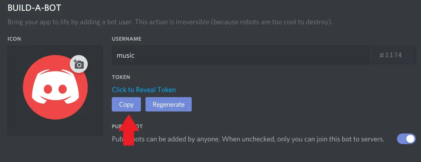 Get bot token