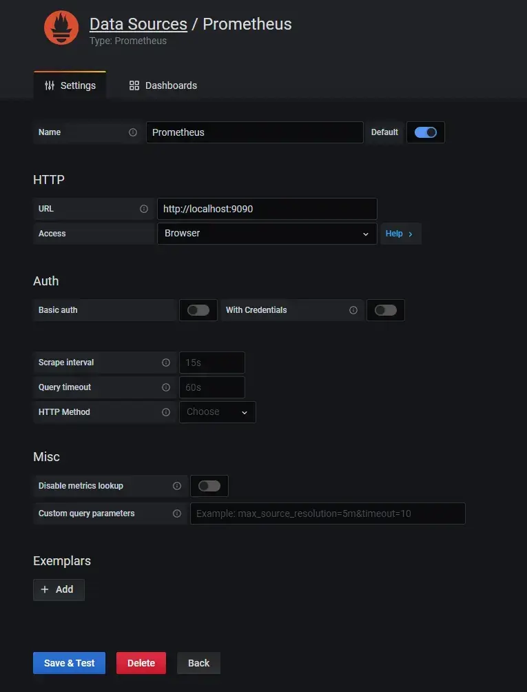 Grafana data source